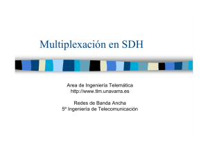Multiplexación en SDH - Área de Ingeniería Telemática