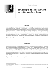 El Concepto de Sociedad Civil en la Obra de John Keane