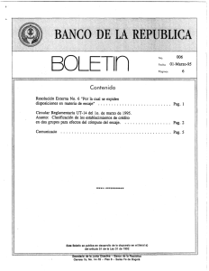 Boletín núm. 06 - Banco de la República