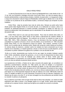 nota de prensa pintor Emilio Pérez