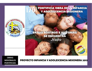 proyecto infancia y adolescencia misionera 2013
