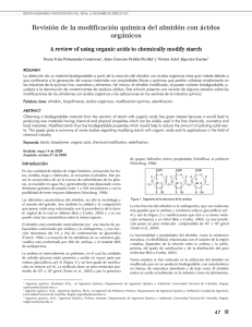 Revisión de la modificación química del almidón