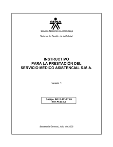 INSTRUCTIVO-SERVICIO MEDICO ASISTENCIAL