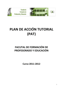 plan de acción tutorial (pat) - Universidad Autónoma de Madrid