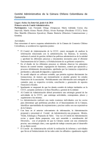 Comité Administra vo de la Cámara Chileno Colombiana de Comercio