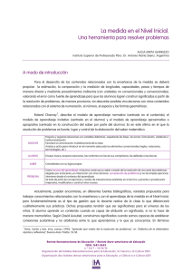 La medida en el Nivel Inicial. - Revista Iberoamericana de Educación