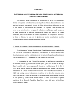 El Tribunal Constitucional Español como Modelo de