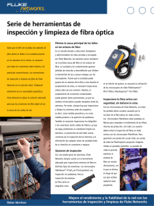 Serie de herramientas de inspección y limpieza de fibra óptica