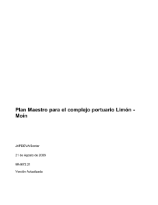 Plan Maestro Limon-Moin - Consejo Nacional de Concesiones