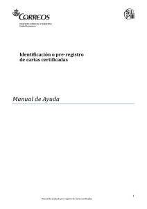 Pre-registro de cartas certificadas