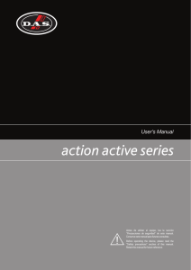 Action Active Series User Manual