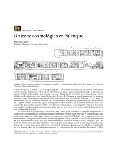 Un trono cosmológico en Palenque