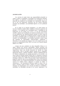 JUSTIFICACIÓN Los servicios de salud tienen una responsabilidad