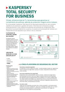 KaspersKy ToTal securiTy for Business