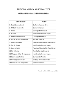 AUDICIÓN MUSICAL GUATEMALTECA OBRAS MUSICALES EN