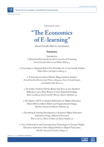 The Economics of E-learning - Universitat Oberta de Catalunya