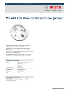 MS 420 LSN Base de detector con jumper