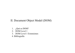 II. Document Object Model (DOM)