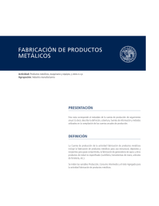 fabricación de productos metálicos