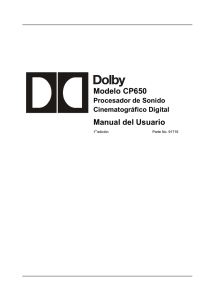 Modelo CP650 Manual del Usuario