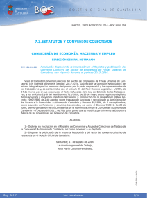 Convenio Colectivo Empleados de Fincas Urbanas de Cantabria