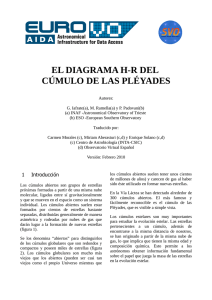 EL DIAGRAMA H-R DEL CÚMULO DE LAS PLÉYADES