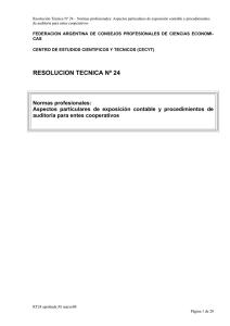 RESOLUCION TECNICA Nº 24