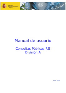 Manual Consultas Públicas RII A - Sede electrónica del Ministerio