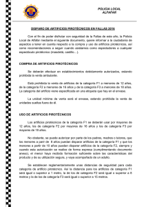POLICIA LOCAL ALFAFAR DISPARO DE ARTIFICIOS