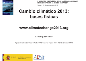 Cambio climático 2013: bases físicas