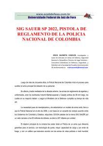 SIG SAUER SP2022 -SIG PRO- PISTOLA DE LA POLICIA