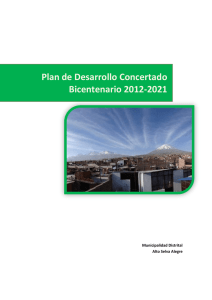 Plan de Desarrollo Concertado Bicentenario 2012-2021