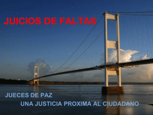 JUICIO DE FALTAS – Jueces de Paz