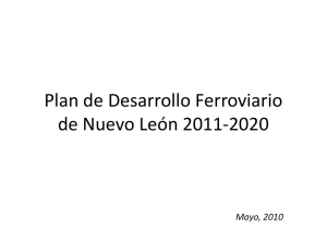 Plan de Desarrollo Ferroviario de Nuevo León 2011-2020