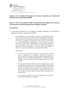 Acord de la Comissió Permanent de la Junta Consultiva de