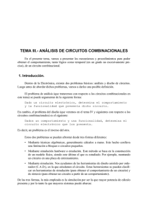 TEMA III.- ANÁLISIS DE CIRCUITOS COMBINACIONALES