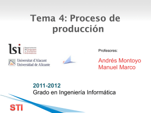 Tema 4: Proceso de producción