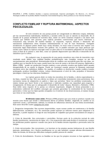 conflicto familiar y ruptura matrimonial: aspectos psicolegales