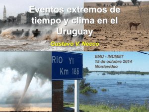 Eventos extremos de tiempo y clima en el Uruguay