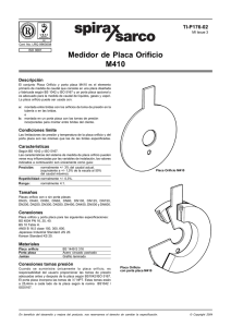 Medidor de Placa Orificio M410
