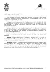 APROBACIÓN DEFINITIVA P.P.R.-13.