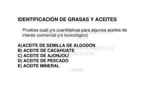 IDENTIFICACIÓN DE GRASAS Y ACEITES