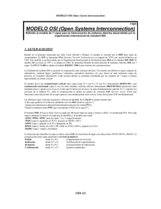 MODELO OSI (Open Systems Interconnection)