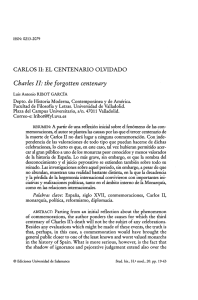 Carlos II: el centenario olvidado - Gredos