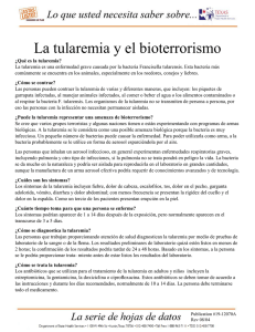 La tularemia y el bioterrorismo