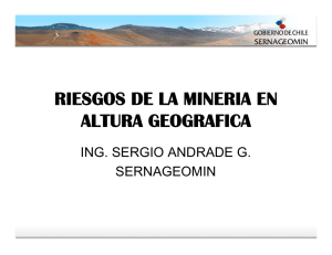 riesgos de la mineria en altura geografica