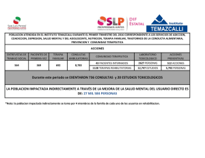 LA POBLACION IMPACTADA INDIRECTAMENTE A TRAVÉS DE LA