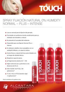 spray fijación natural 0% humidity normal – plus – intense