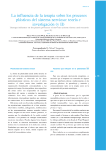 La influencia de la terapia sobre los procesos plásticos del