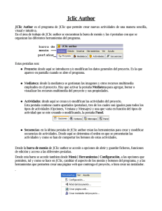 Tutorial de JClic. Proyecto Ágora. PDF.